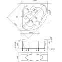 Акриловая ванна Marka One Afrodita 150x150