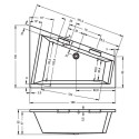 Акриловая ванна Riho Doppio 180x130 L