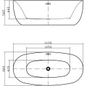 Акриловая ванна Swedbe Vita 8837