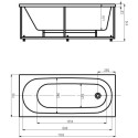 Акриловая ванна Акватек Оберон 170x70 OBR170-0000049 слив справа
