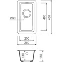 Дополнительная мойка IDDIS Tanto TU1W261i87 белая