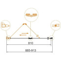 Душевая дверь в нишу Cezares Eco O-BS-12-90-C-Cr