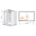 Душевая дверь в нишу Cezares Premier Soft W BF1 150 C Cr IV