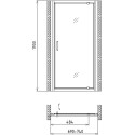 Душевая дверь в нишу Gemy Sunny Bay S28130 70 см