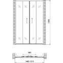 Душевая дверь в нишу Gemy Victoria S30192A 150 см