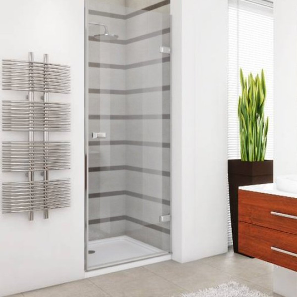 Душевая дверь в нишу GuteWetter Trend Door GK-861 правая 60 см стекло бесцветное Two, фурнитура хром