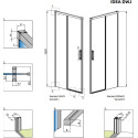 Душевая дверь в нишу Radaway Idea DWJ 100 R