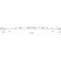 Душевая дверь в нишу Ravak BLDP4-180 Transparent, профиль хром