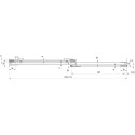 Душевая дверь в нишу Ravak MSD2-110 R Transparent, профиль хром