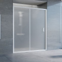 Душевая дверь в нишу Vegas Glass ZP 160 01 10 профиль белый, стекло сатин