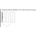 Душевая кабина AM.PM Admire Suite 140x100 L пристенная, с баней