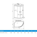 Душевая кабина Erlit Comfort ER4512PL-C3-RUS