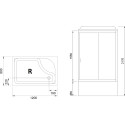 Душевая кабина Royal Bath BP RB8120BP2-M-CH-R