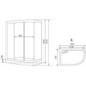 Душевая кабина Timo Standart T-1102 P L