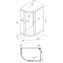 Душевая кабина Triton Коралл Щ0000038533 120х80 см, белая