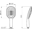 Душевая лейка Argo Mars AGD 20.1309 B