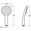 Душевая лейка Jacob Delafon Talan E21759-CP