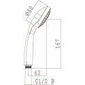 Душевая лейка Lemark LM0211C