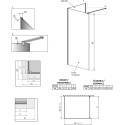 Душевая перегородка Radaway Modo New Black IV 90x95
