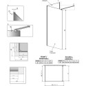 Душевая перегородка Radaway Modo New IV 80x95