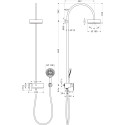 Душевая стойка Axor Citterio Showerpipe 39620000