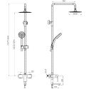Душевая стойка BelBagno Nova NOV-VSCM-IN