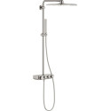 Душевая стойка Grohe Euphoria SmartControl System 310 Cube Duo 26508DC0 с термостатом, суперсталь