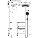 Душевая стойка Hansgrohe Rainfinity 26842700