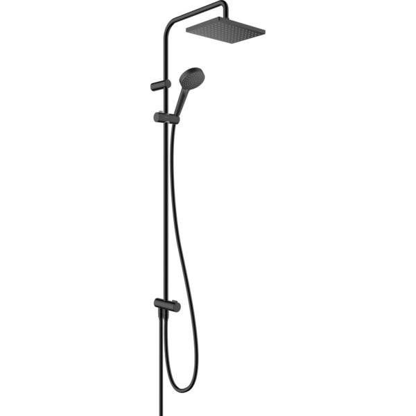 Душевая стойка Hansgrohe Vernis Shape 26289670 Showerpipe 230 1jet Reno EcoSmart черный