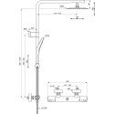 Душевая стойка Ideal Standard Creatherm_t50 A7704AA
