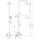 Душевая стойка Lemark Bellario LM6862C