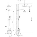 Душевая стойка Lemark Peretto LM6362RB