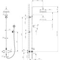 Душевая стойка Lemark Spark LM6762RG