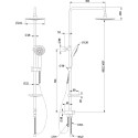 Душевая стойка Swedbe Calypso 5007