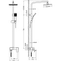 Душевая стойка Timo Selene SX-2013/00 хром