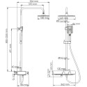 Душевая стойка Wasserkraft A11401 Thermo