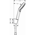 Душевой гарнитур Hansgrohe Crometta Vario EcoSmart 26694400 1,6 м, 9 л