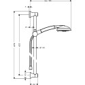 Душевой гарнитур Hansgrohe Raindance Classic 100 AIR 3 jet 27843000 Unica Classic