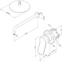 Душевой комплект AM.PM X-Joy FB85A2R010 С ВНУТРЕННЕЙ ЧАСТЬЮ, для душа