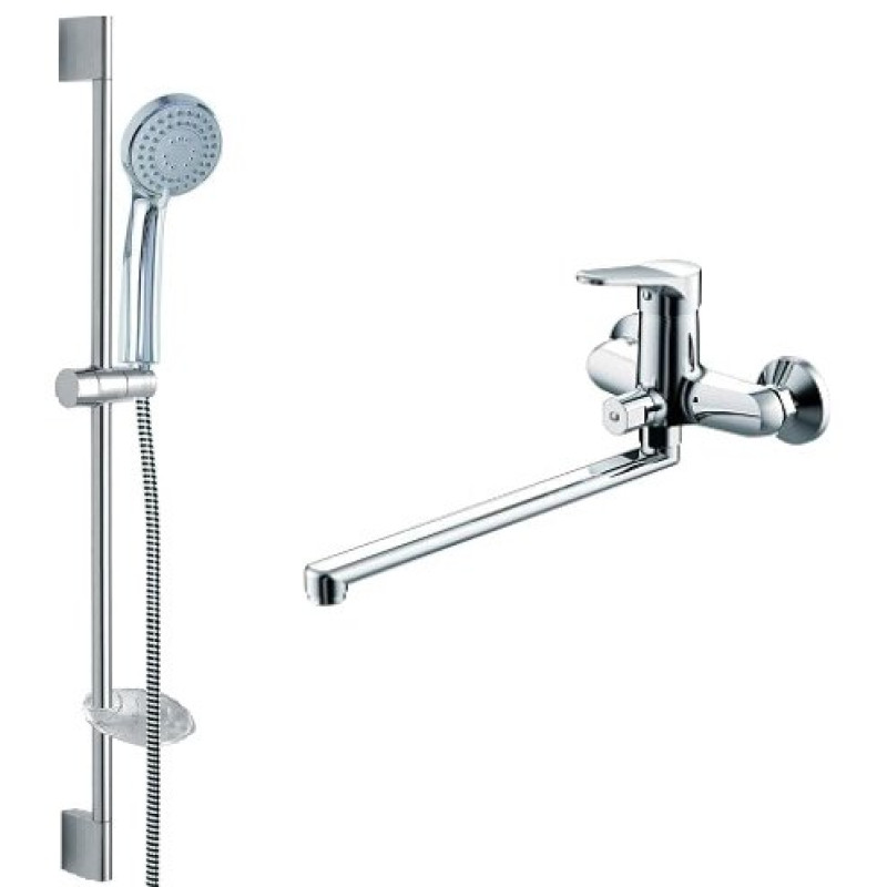 Душевой комплект Bravat Eco F00414C 2 в 1