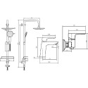 Душевой комплект Dorff Prime D0740040