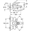Душевой комплект Grohe Eurostyle New 124416