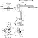 Душевой комплект Grohe Grohtherm SmartControl 34705000 С ВНУТРЕННЕЙ ЧАСТЬЮ, с термостатом