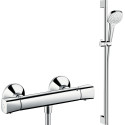 Душевой комплект Hansgrohe Ecostat universal 13122000 термостат + душевой гарнитур Croma Select E Multi 26590400