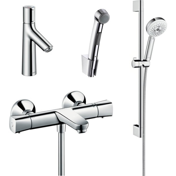 Душевой комплект Hansgrohe Ecostat universal 13123000 для ванны с душем и гигиенический душ