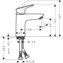 Душевой комплект Hansgrohe Logis 71101000 + Logis 71400000 + душевой гарнитур Crometta 100 Vario 26651400