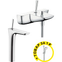 Душевой комплект Hansgrohe PuraVida 15472000 + 15072000 + душевой гарнитур