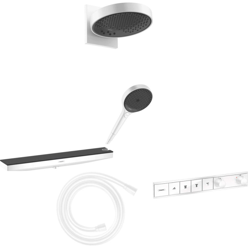 Душевой комплект Hansgrohe Rainfinity 15382700 + 26232700 + Душевой гарнитур