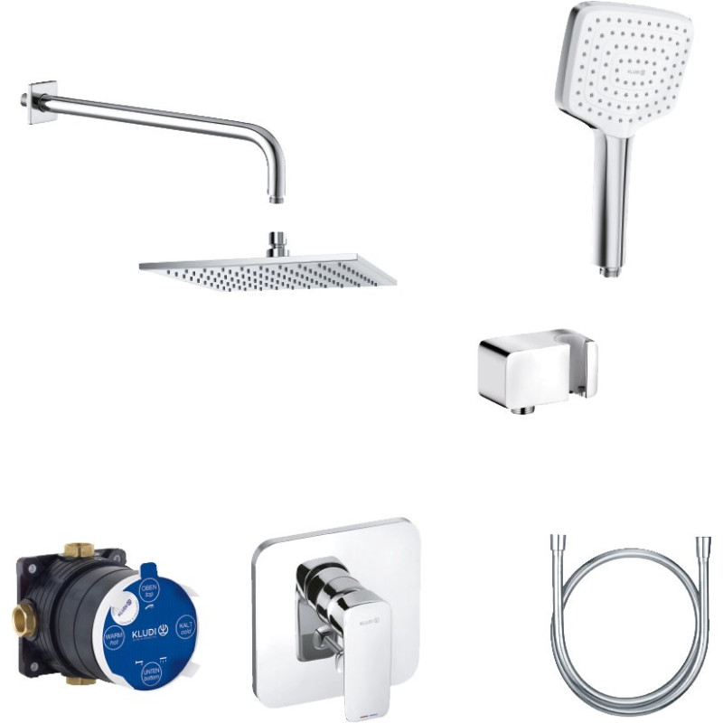 Душевой комплект Kludi Pure&Style 406300575 С ВНУТРЕННЕЙ ЧАСТЬЮ