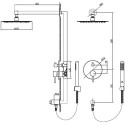 Душевой комплект RGW Shower Panels SP-51 С ВНУТРЕННЕЙ ЧАСТЬЮ